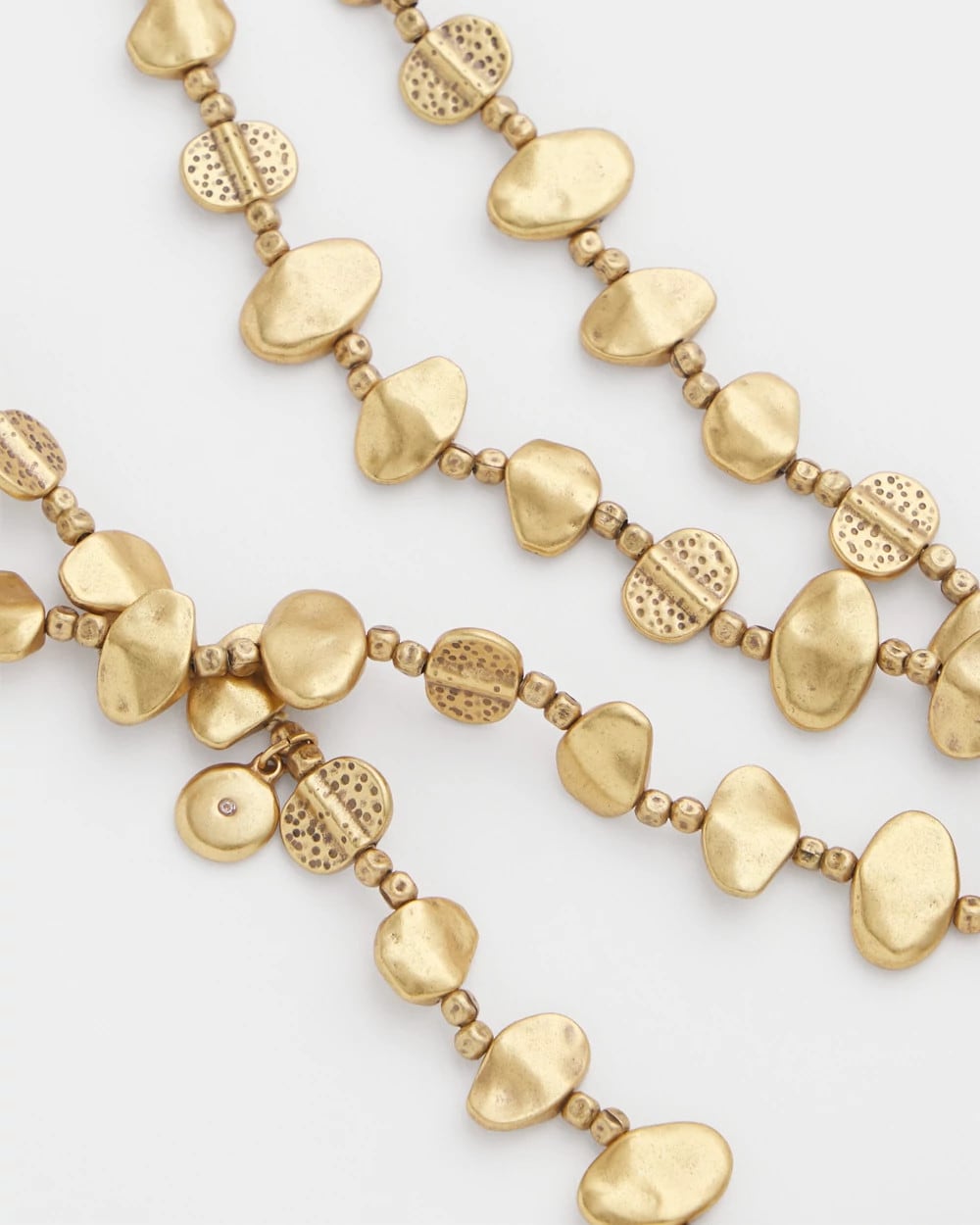 Chico's Discount Gold Gold Nugget Single Strand Necklace