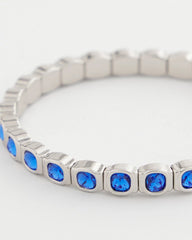 Chico's On Sale Blue Small Faceted Stretch Bracelet