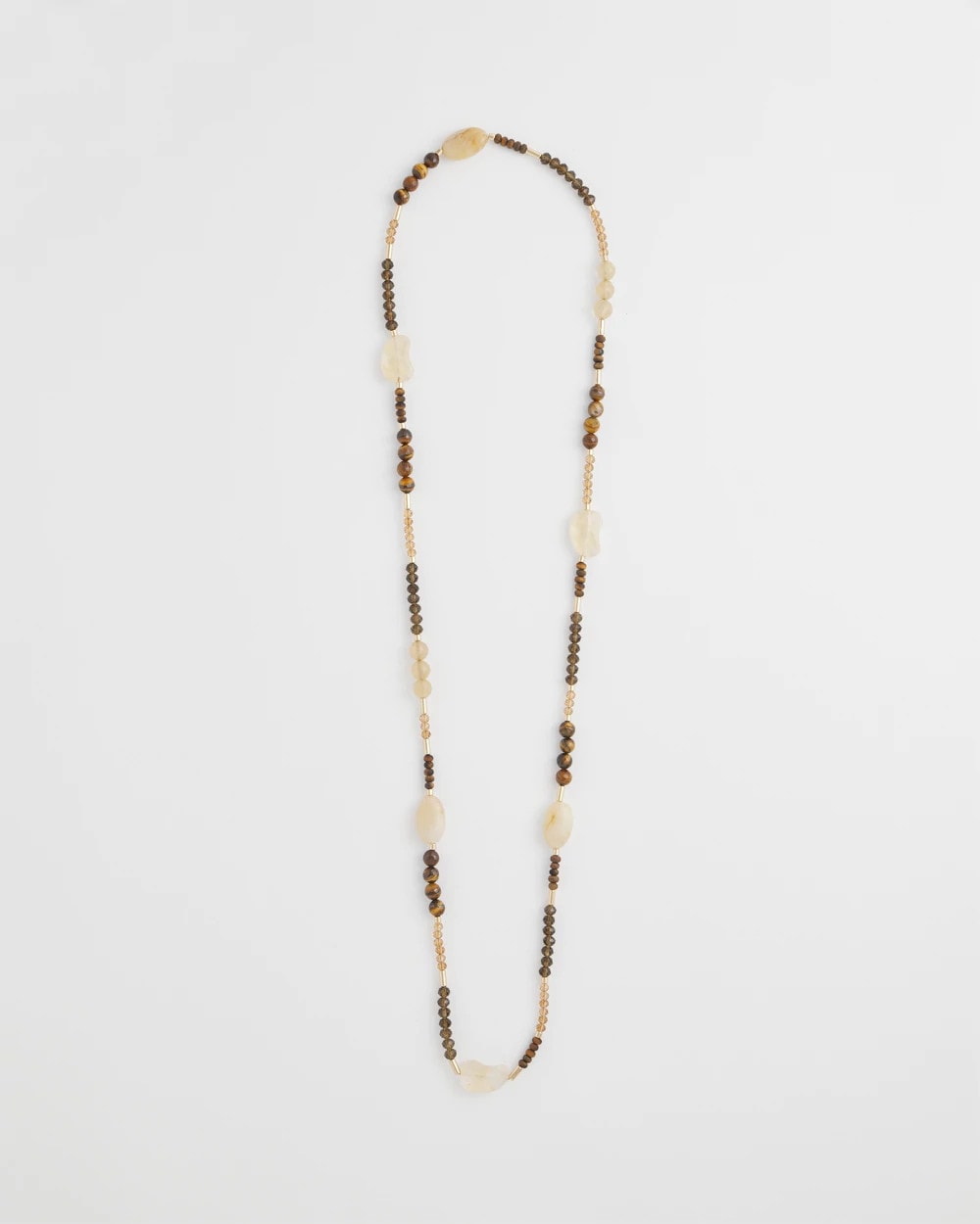 Chico's For Sale Neutral Tiger's Eye Single-Strand Necklace