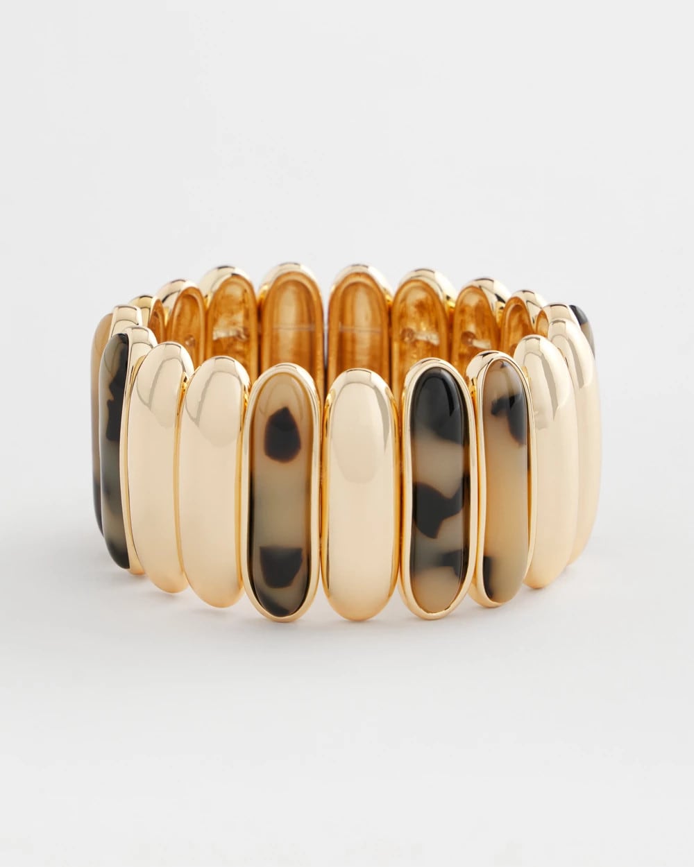 Chico's Outlet Brown Tortoise Stretch Bracelet