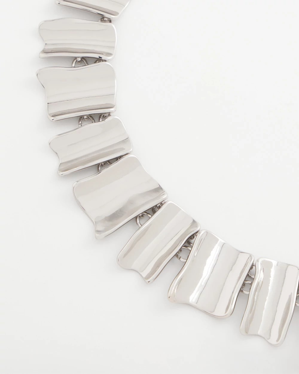 Chico's For Sale Silver Silver Wave Collar Necklace