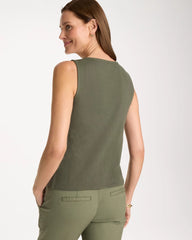 Chico's For Sale Kelp Forest Knit Gauze Tank