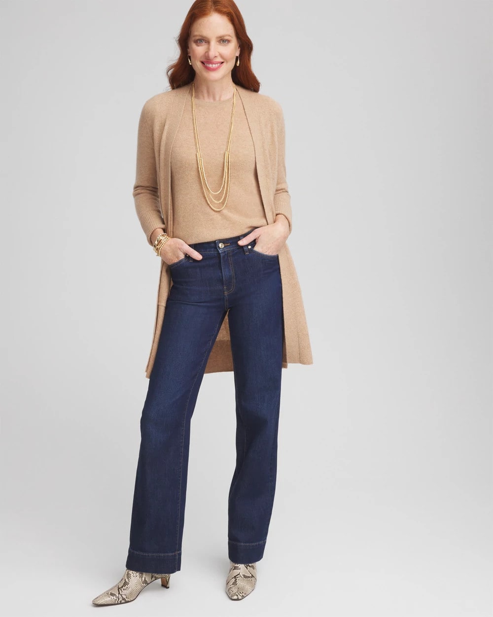 Chico's For Sale Camel Cashmere Crewneck Sweater