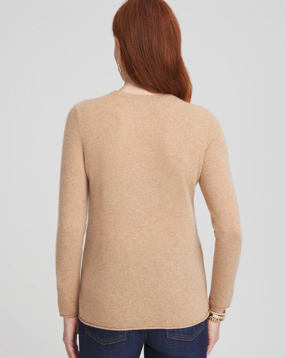 Chico's For Sale Camel Cashmere Crewneck Sweater