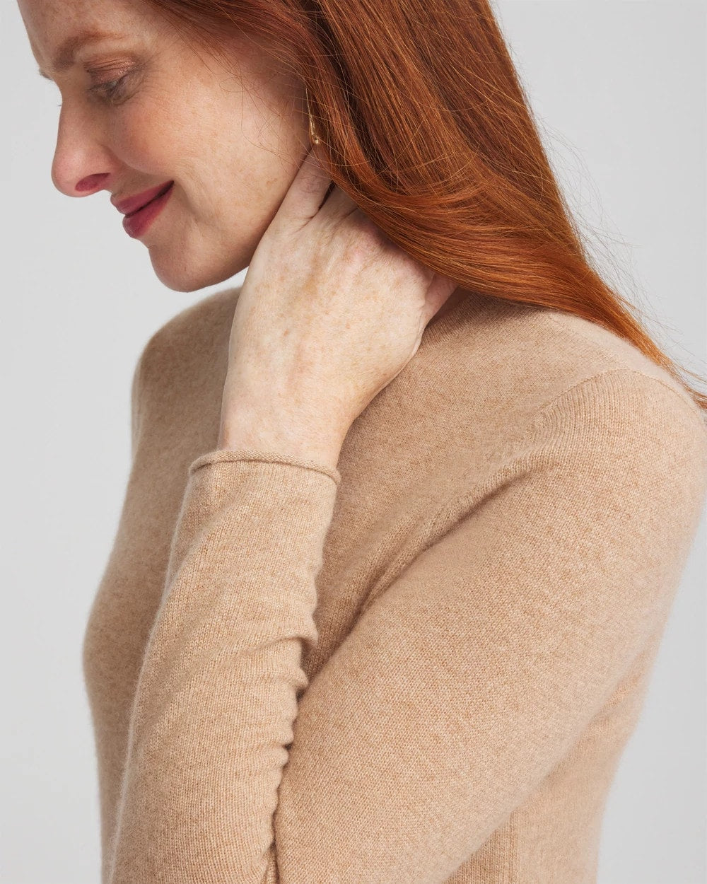 Chico's For Sale Camel Cashmere Crewneck Sweater