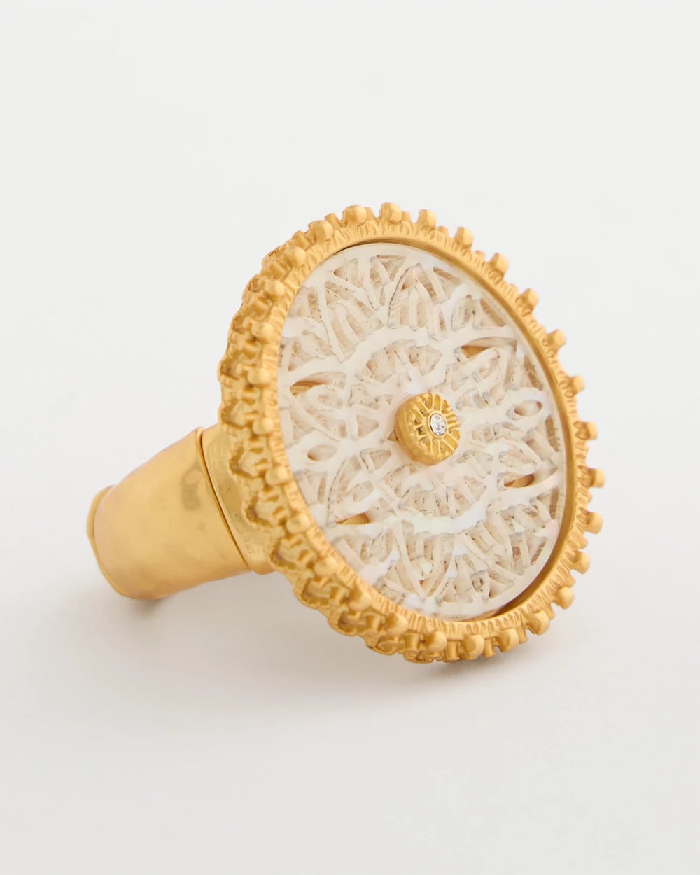 Chico's Discount Gold Pearlescent Stretch Ring