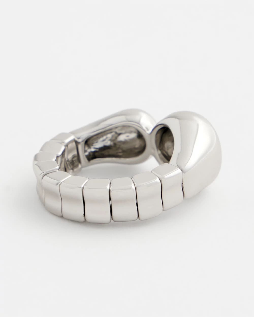 Chico's Online Silver Curvy Silver Stretch Ring