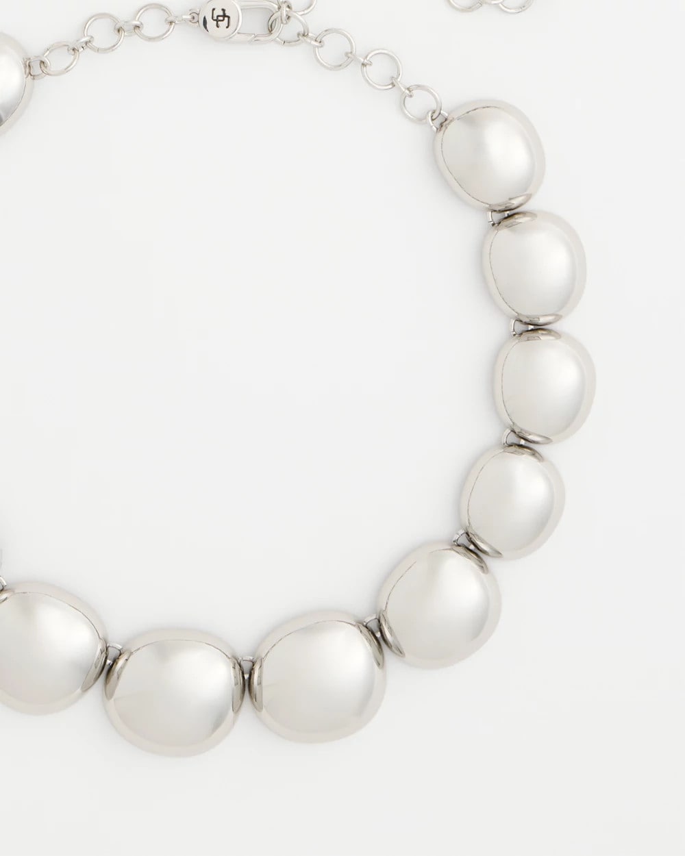 Chico's Discount Silver Silver Pebble Collar Necklace