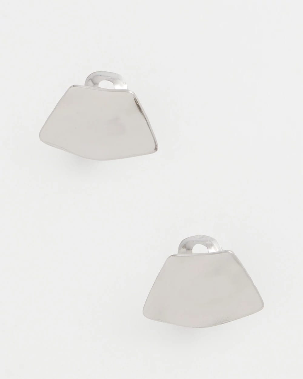 Chico's Outlet Silver Silver Fan Clip On Earrings