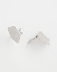 Chico's Outlet Silver Silver Fan Clip On Earrings