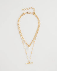 Chico's Discount Pearl Toggle Bar Pearl Pendant Necklace