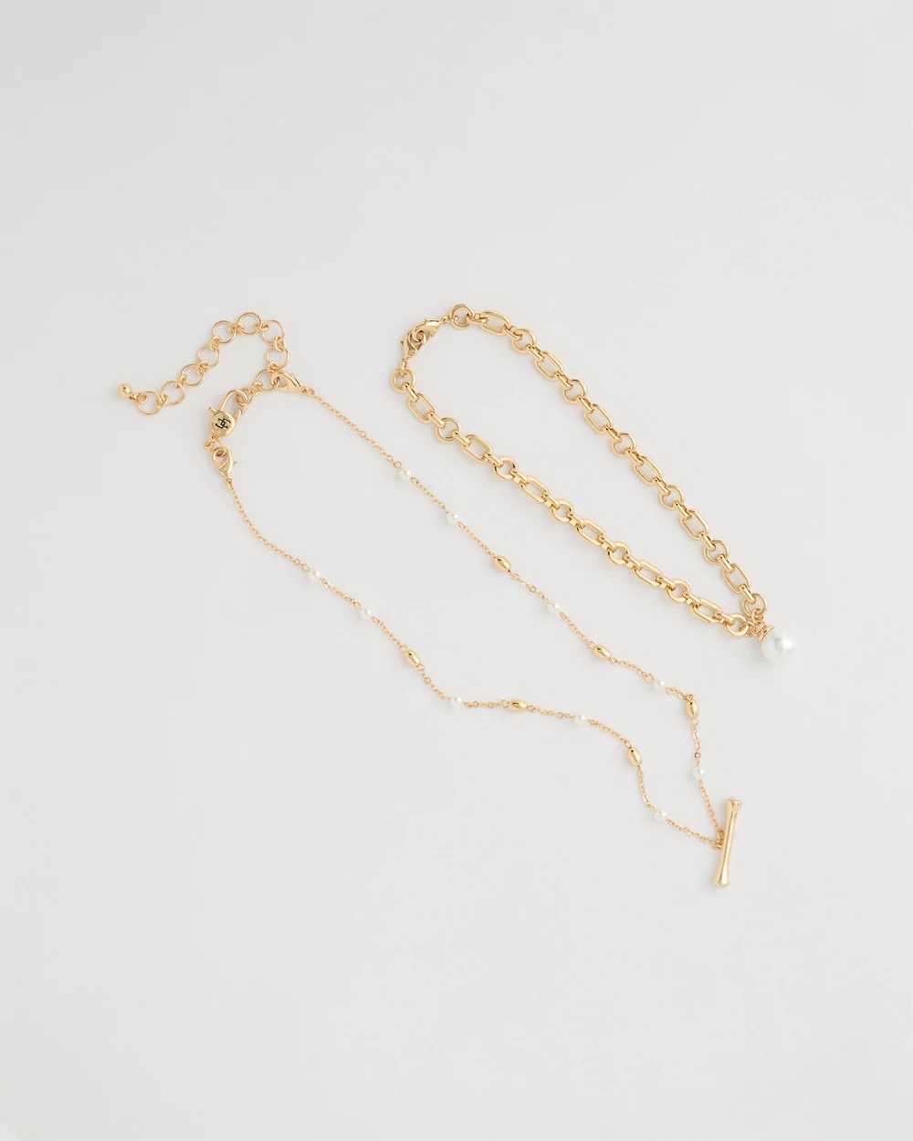 Chico's Discount Pearl Toggle Bar Pearl Pendant Necklace