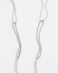 Chico's For Sale Silver Long Silver Ball Chain Single Strand