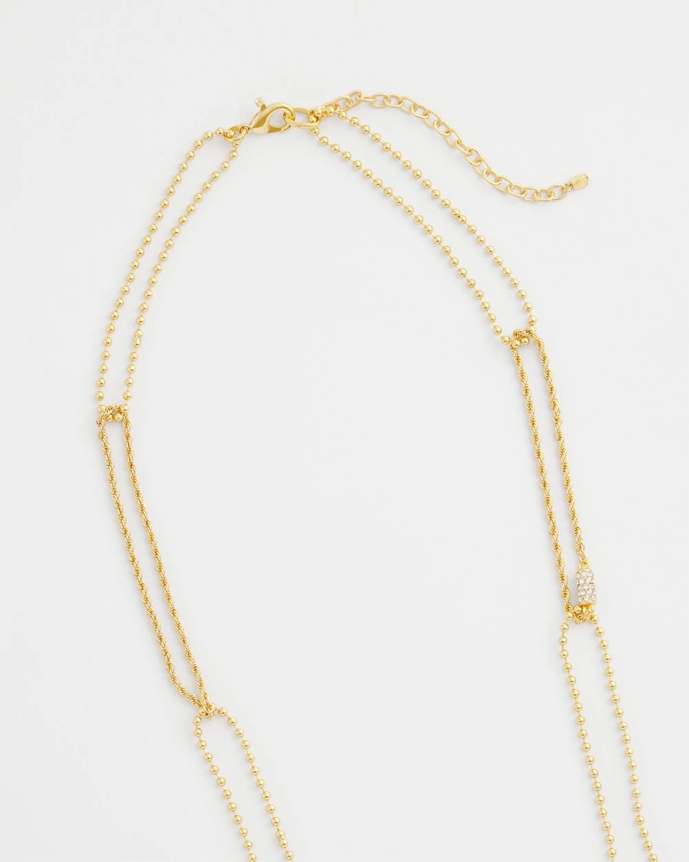 Chico's Online Gold Long Gold Ball Chain Single Strand