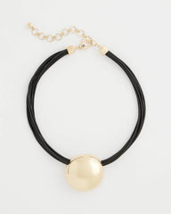 Chico's Sale Gold Gold Pendant Cord Necklace