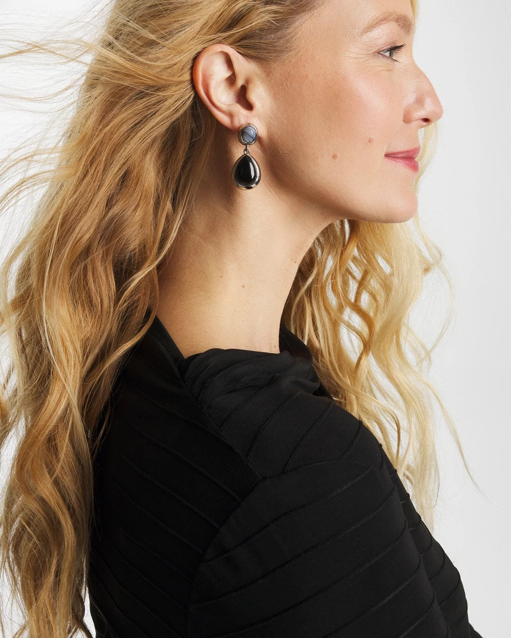 Chico's Online Neutral Neutral Teardrop Earrings