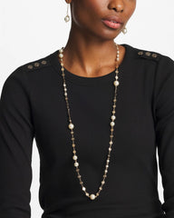 Chico's For Sale Pearl Pearl and Link Necklace