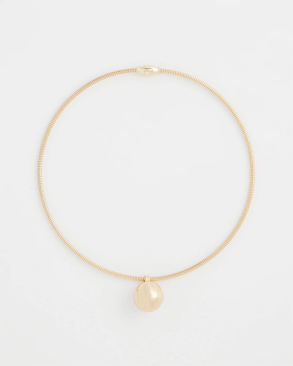 Chico's Online Gold Gold Bead Collar Necklace