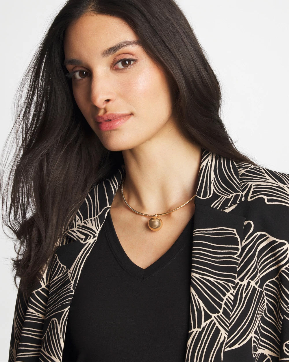 Chico's Online Gold Gold Bead Collar Necklace