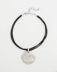 Chico's Outlet Silver Silver Pendant On Cord