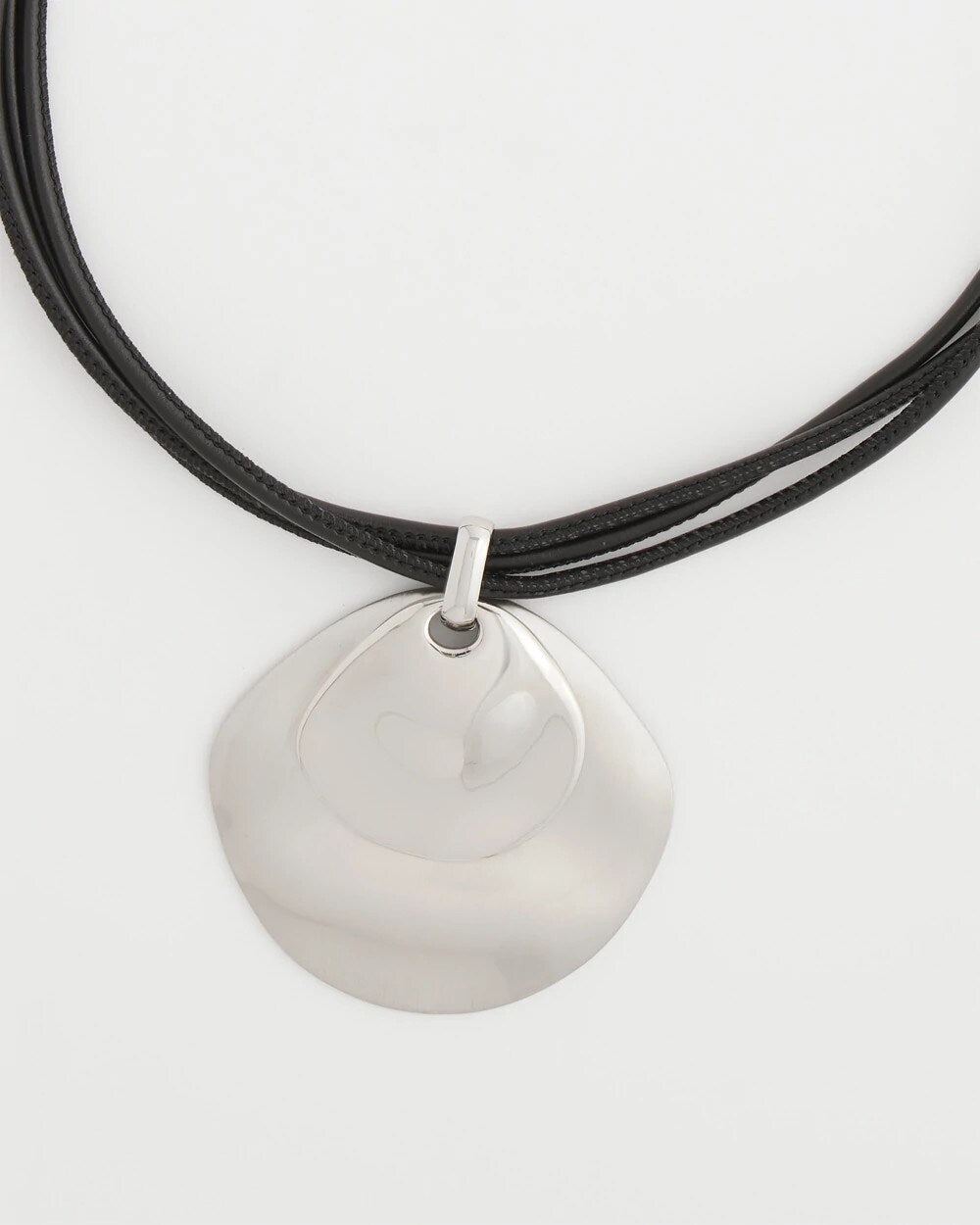 Chico's Outlet Silver Silver Pendant On Cord