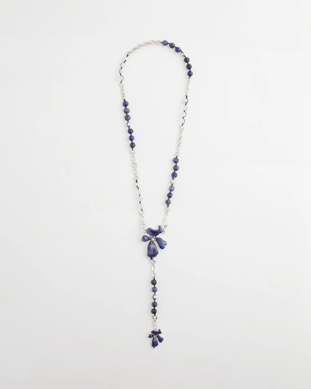 Chico's On Sale Blue Blue Flower Long Y-Necklace