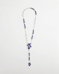 Chico's On Sale Blue Blue Flower Long Y-Necklace