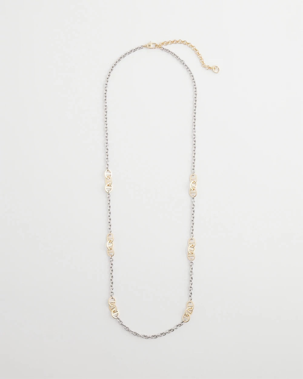 Chico's For Sale Mixed Metals Mixed Metal Link Long Necklace