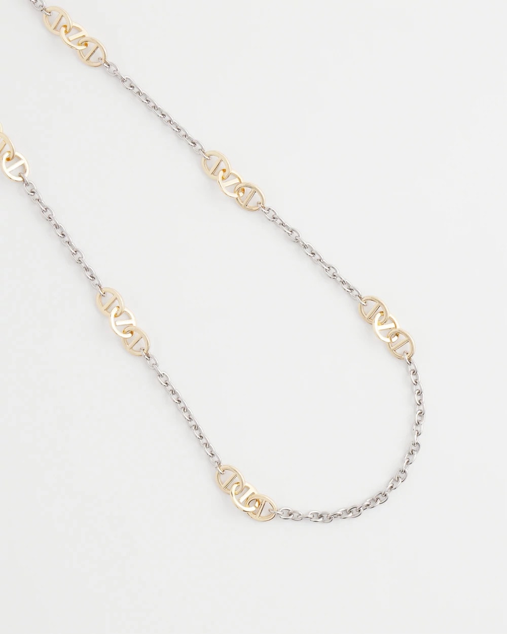 Chico's For Sale Mixed Metals Mixed Metal Link Long Necklace