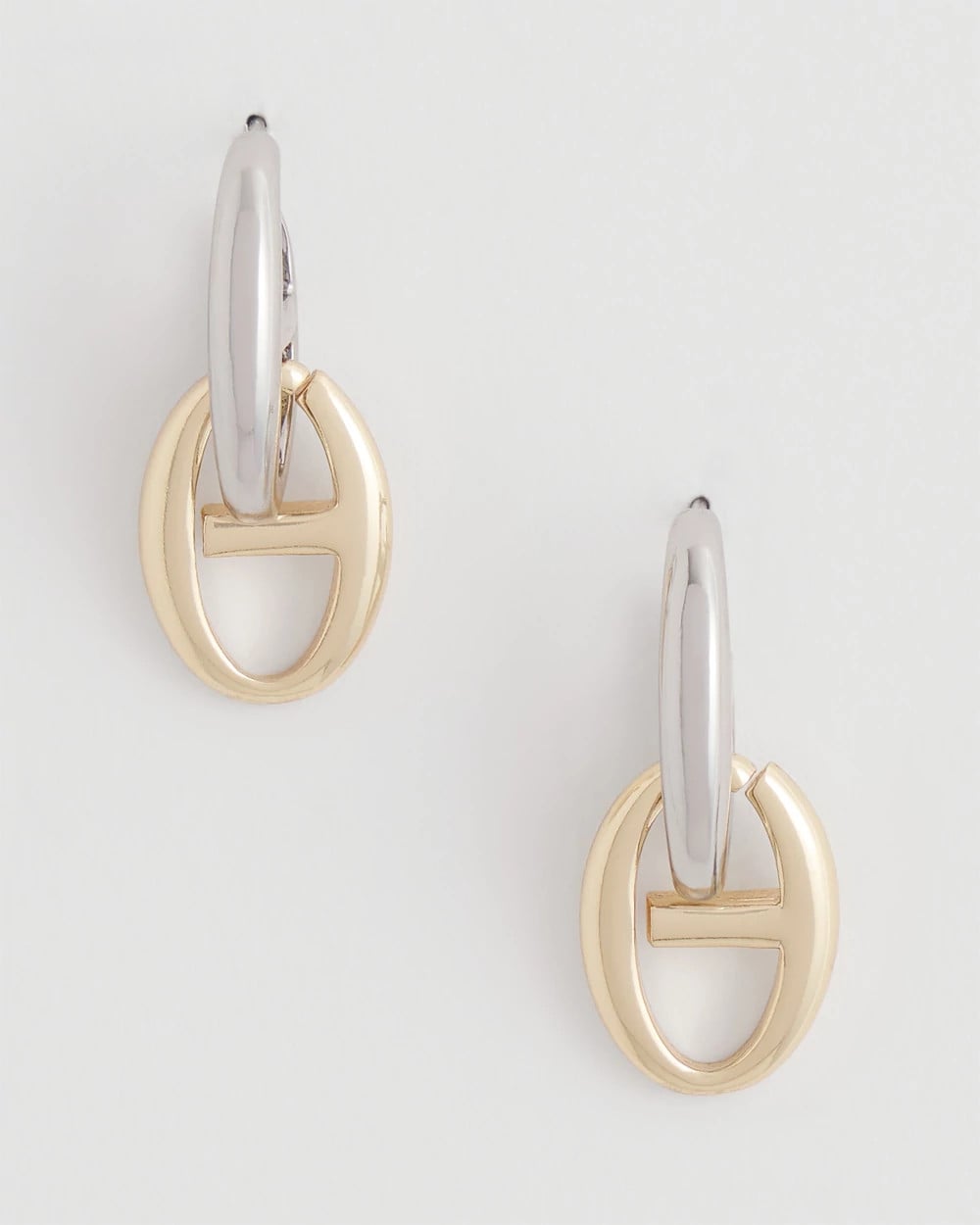 Chico's Online Mixed Metals Mixed Metal Link Earrings