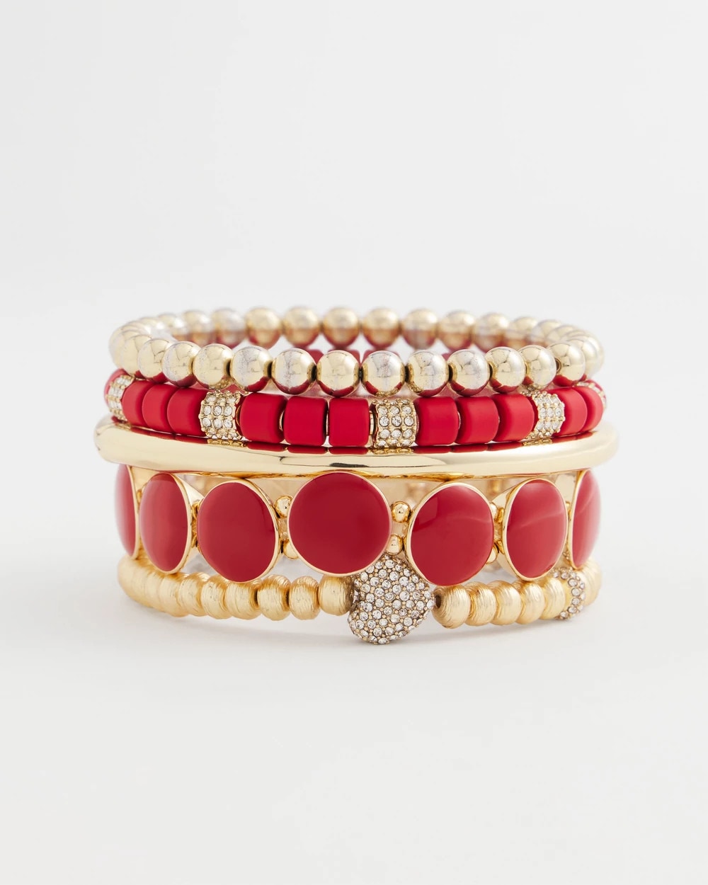 Chico's Sale Gold Gold Heart Stretch Bracelet
