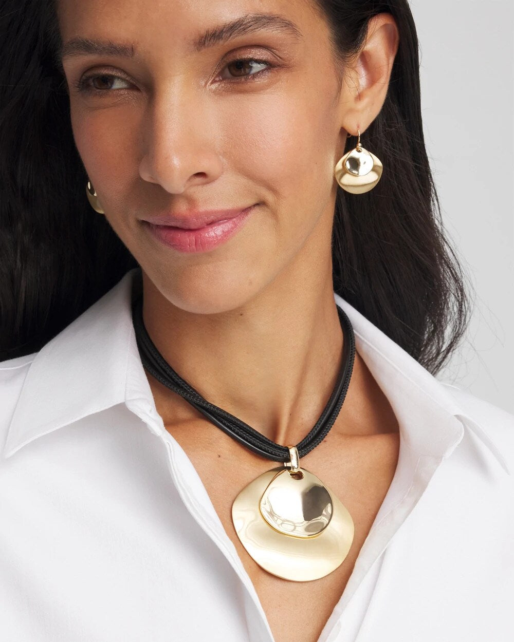 Chico's For Sale Gold Gold Pendant On Cord