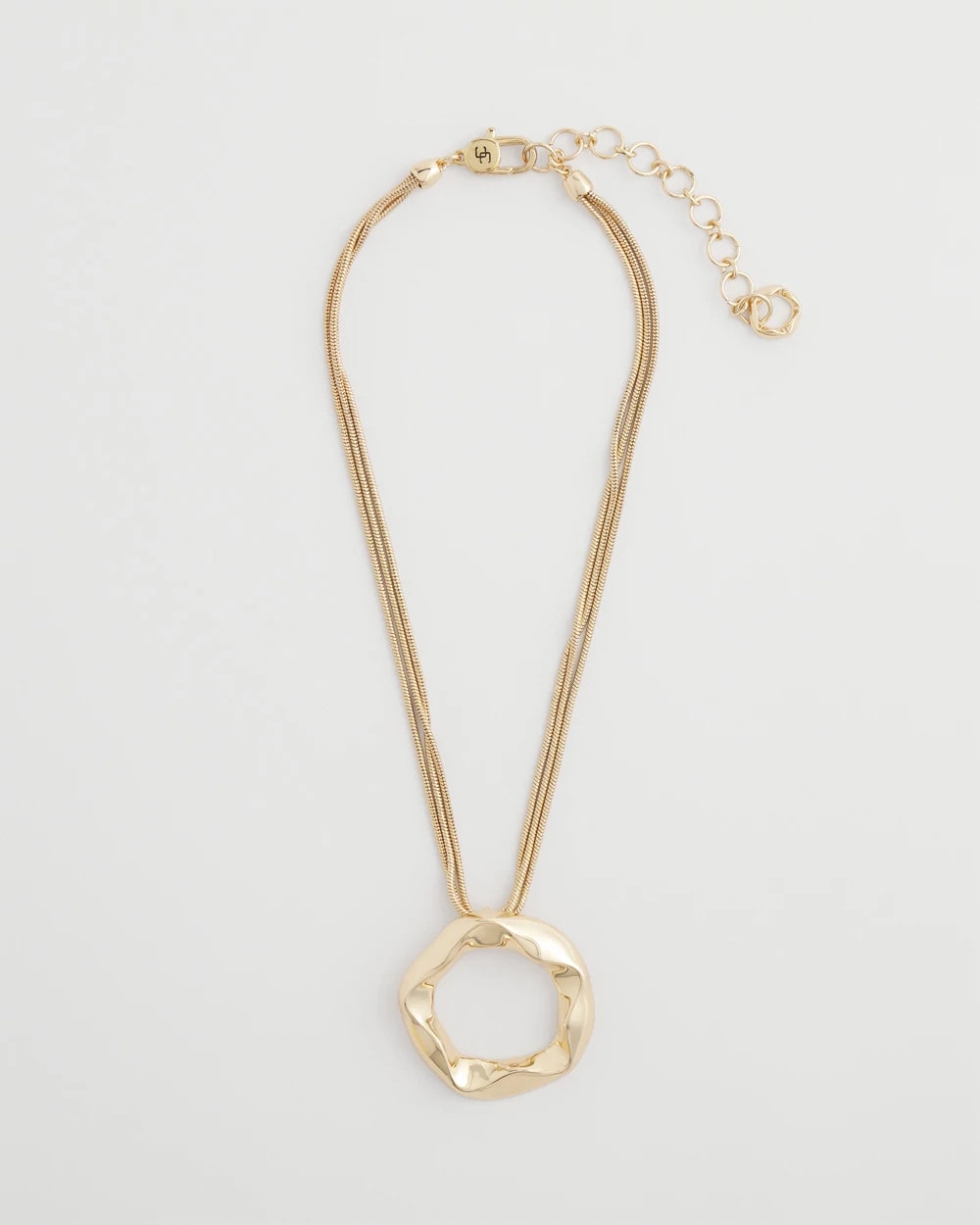 Chico's Sale Gold Short Circle Pendant