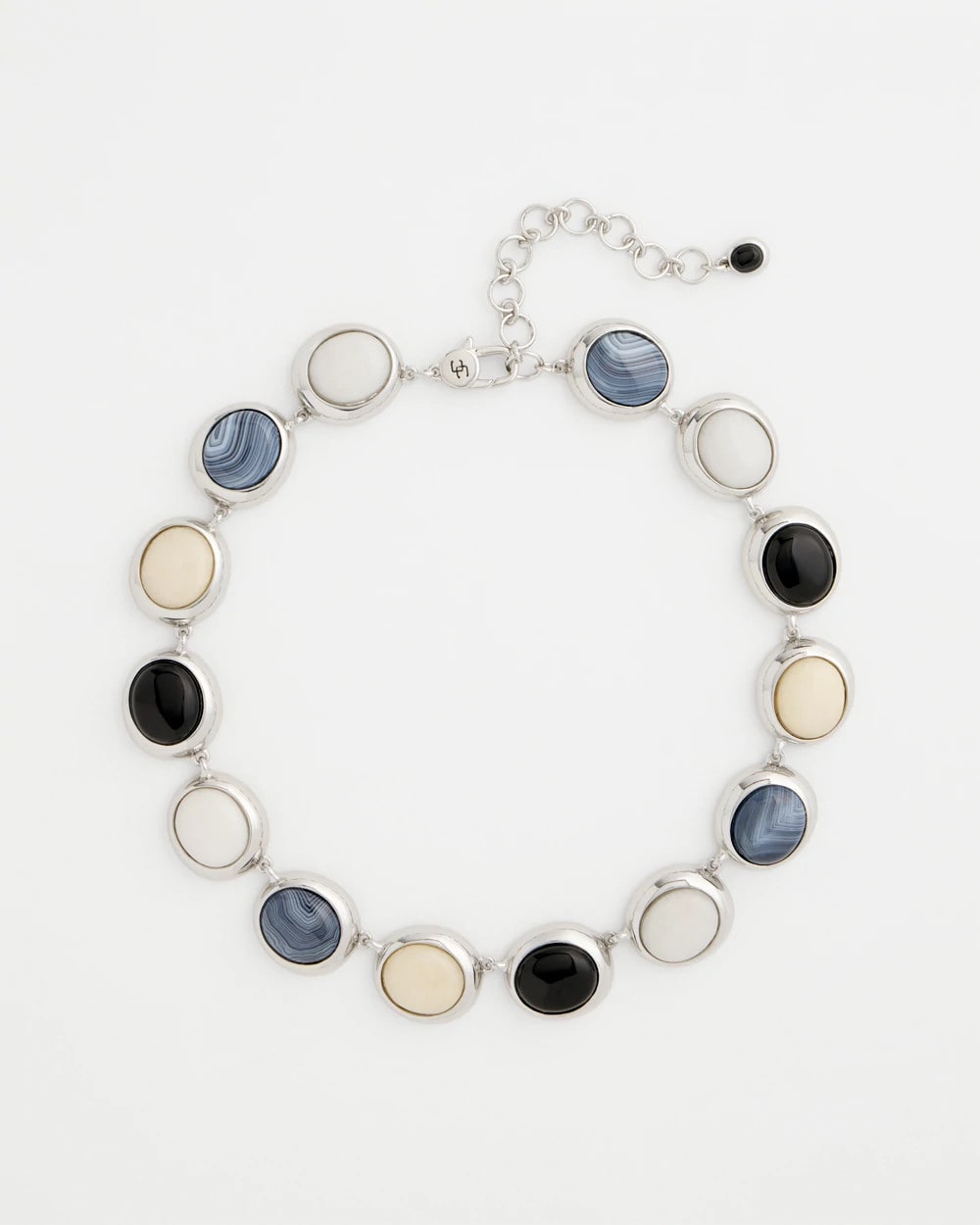 Chico's Outlet Neutral Short Polka Dot Collar