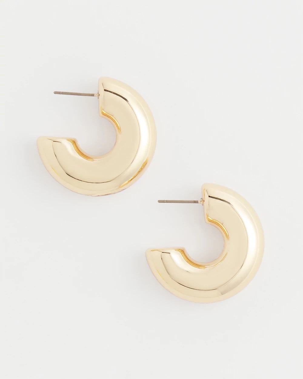 Chico's For Sale Gold Gold Puff Hoop Earrings