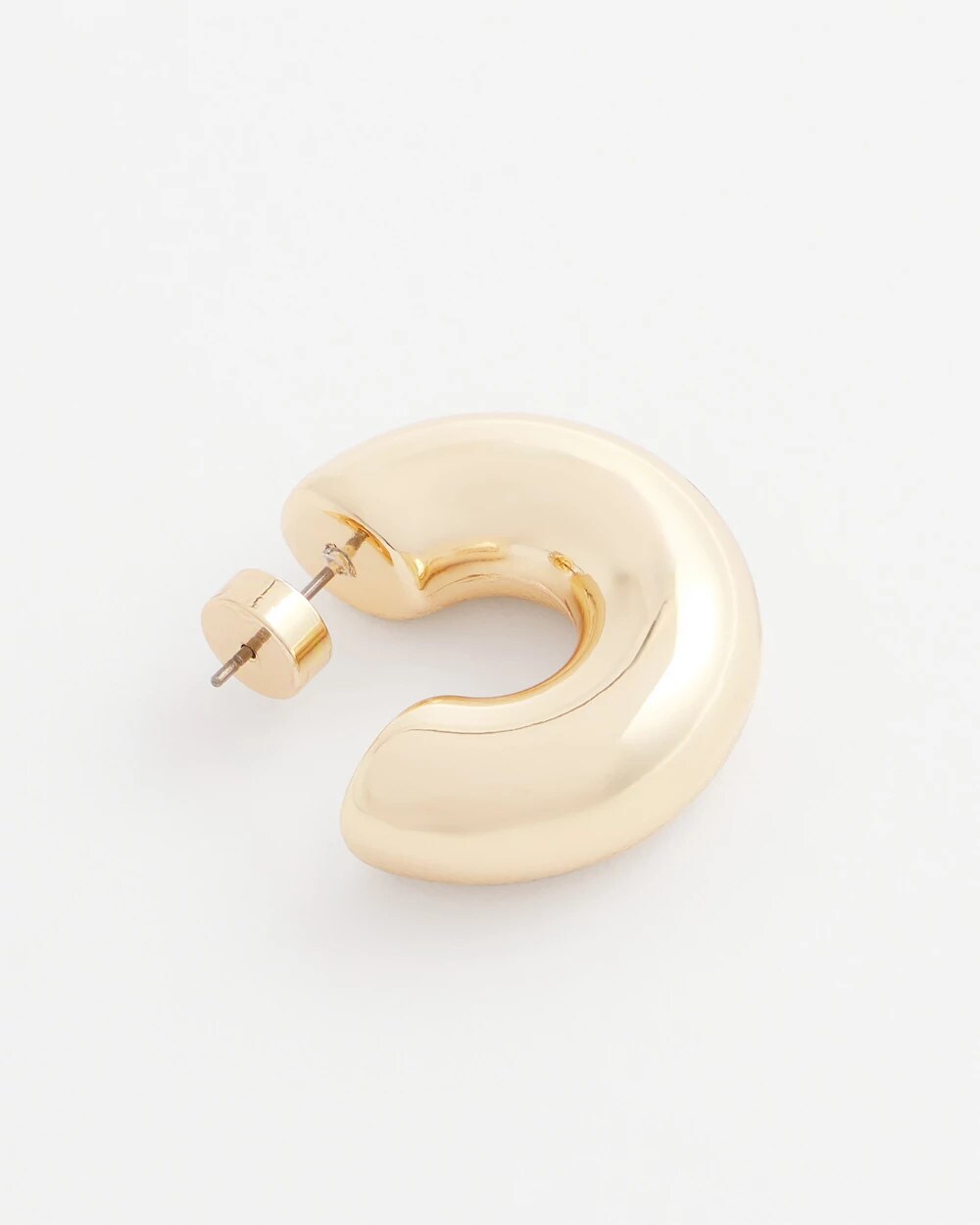 Chico's For Sale Gold Gold Puff Hoop Earrings