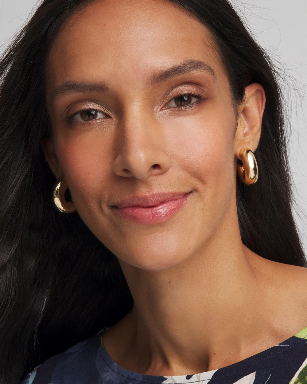 Chico's For Sale Gold Gold Puff Hoop Earrings