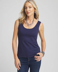 Chico's Online Passport Blue Microfiber Tank