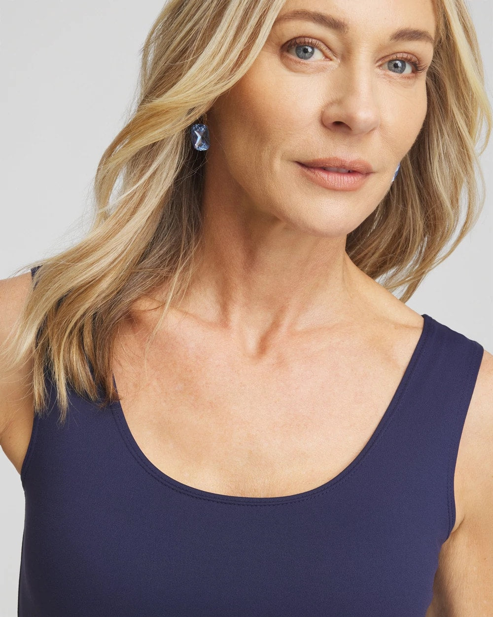 Chico's Online Passport Blue Microfiber Tank