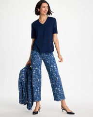 Chico's Outlet Riviera Authentic Cotton Slub V-Neck Tee