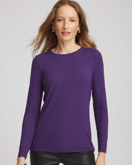 Chico's On Sale Purple Elixir Touch of Cool™ Layering Tee
