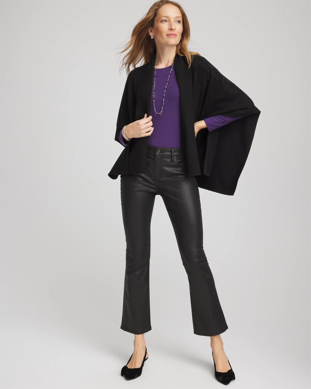 Chico's On Sale Purple Elixir Touch of Cool™ Layering Tee