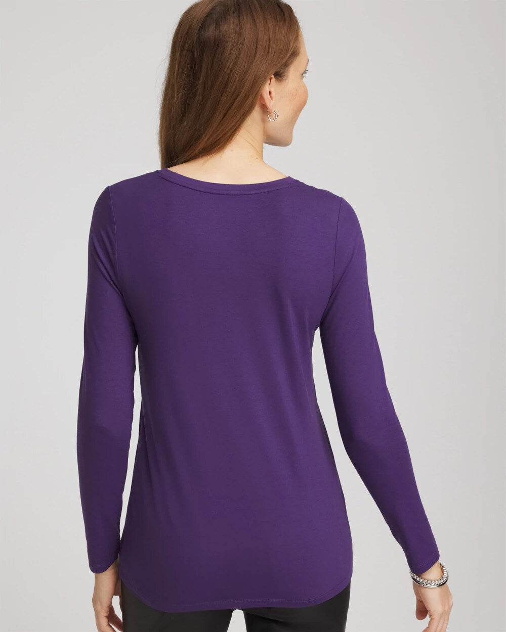 Chico's On Sale Purple Elixir Touch of Cool™ Layering Tee