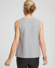 Chico's On Sale Fog Heather Gray Cozy Tank