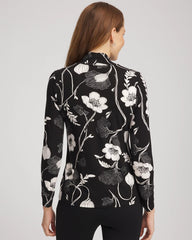 Chico's Sale Black Touch of Cool™ Mockneck Layering Tee