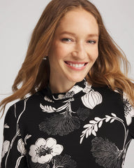 Chico's Sale Black Touch of Cool™ Mockneck Layering Tee