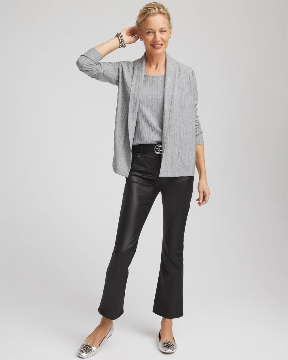 Chico's For Sale Fog Heather Gray Cozy Cardigan