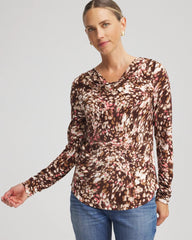 Chico's On Sale Cacao Touch of Cool™ Cowlneck Tee