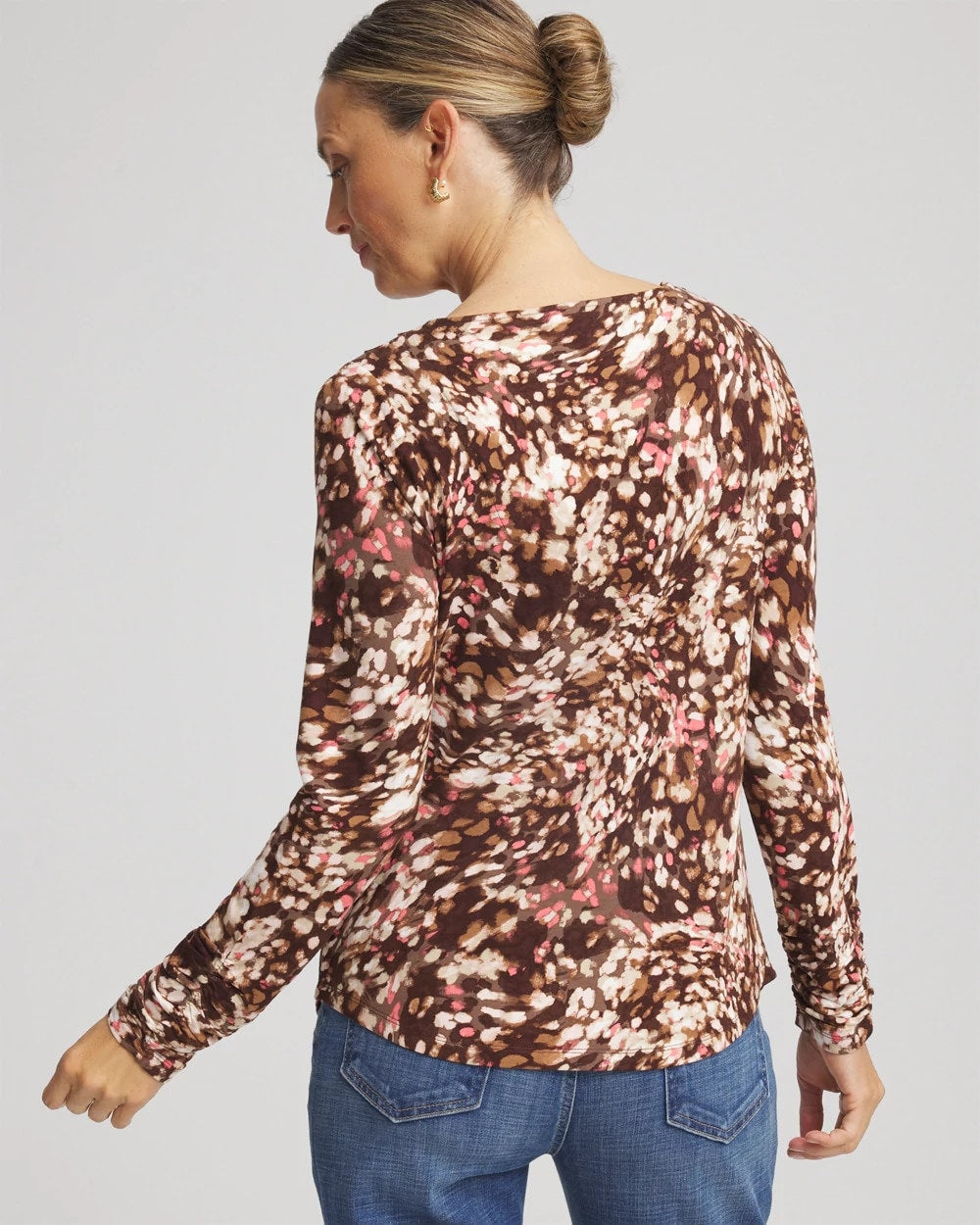 Chico's On Sale Cacao Touch of Cool™ Cowlneck Tee