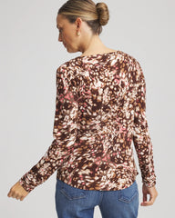 Chico's On Sale Cacao Touch of Cool™ Cowlneck Tee